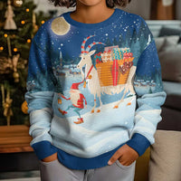 Sweden christmas Kid Ugly Christmas Sweater Scandinavian Tomte and Yule Goat Christmas - Wonder Print Shop