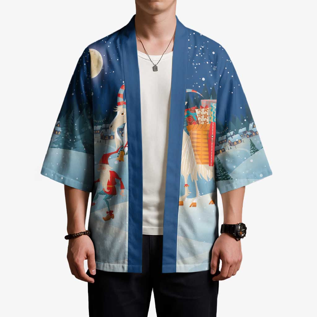 Sweden christmas Kimono Scandinavian Tomte and Yule Goat Christmas - Wonder Print Shop