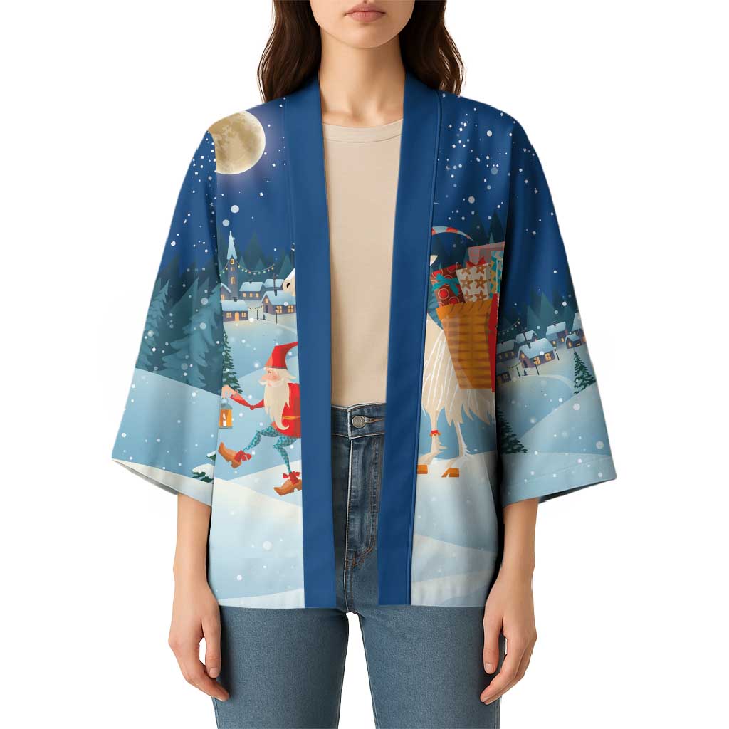 Sweden christmas Kimono Scandinavian Tomte and Yule Goat Christmas - Wonder Print Shop