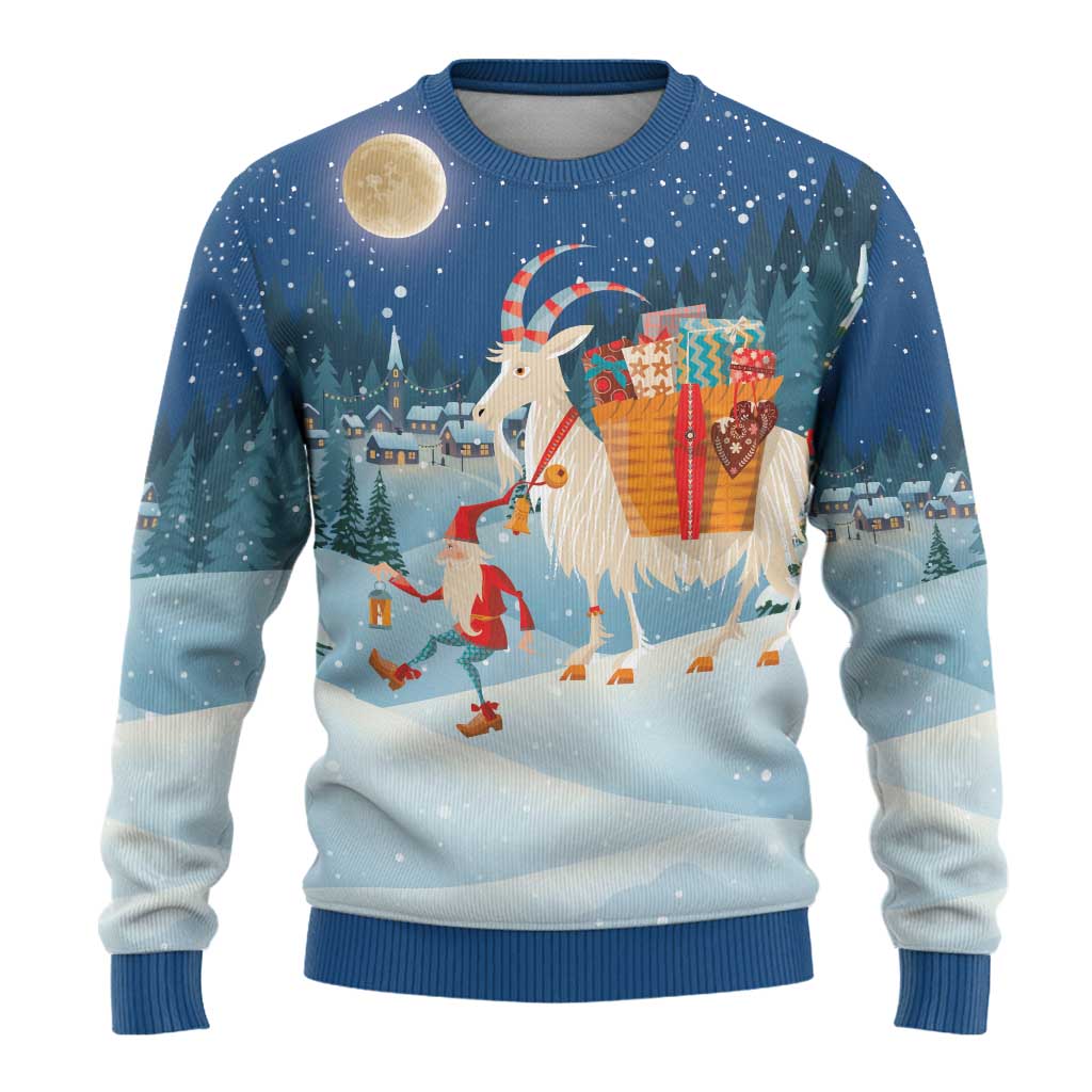 Sweden christmas Ugly Christmas Sweater Scandinavian Tomte and Yule Goat Christmas - Wonder Print Shop