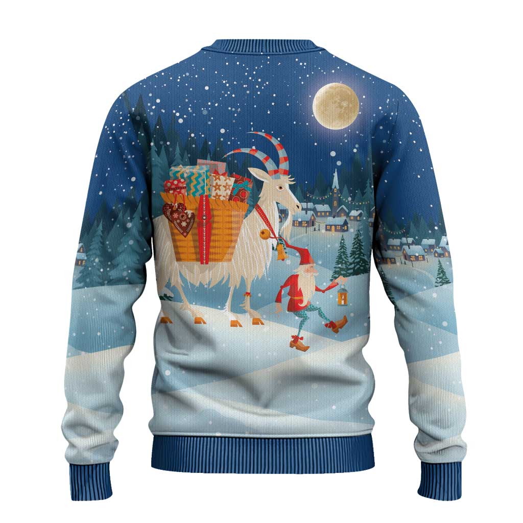 Sweden christmas Ugly Christmas Sweater Scandinavian Tomte and Yule Goat Christmas - Wonder Print Shop