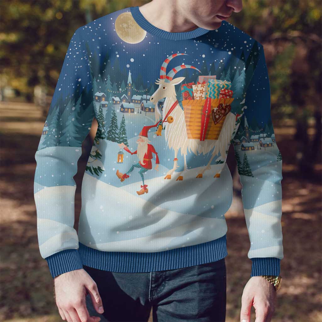 Sweden christmas Ugly Christmas Sweater Scandinavian Tomte and Yule Goat Christmas - Wonder Print Shop