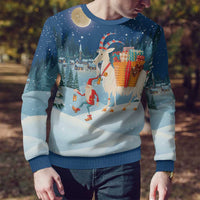 Sweden christmas Ugly Christmas Sweater Scandinavian Tomte and Yule Goat Christmas - Wonder Print Shop