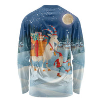 Sweden christmas Long Sleeve Shirt Scandinavian Tomte and Yule Goat Christmas - Wonder Print Shop