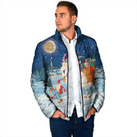 Sweden christmas Padded Jacket Scandinavian Tomte and Yule Goat Christmas - Wonder Print Shop