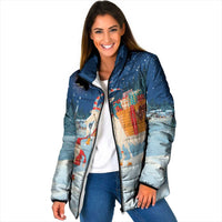 Sweden christmas Padded Jacket Scandinavian Tomte and Yule Goat Christmas - Wonder Print Shop