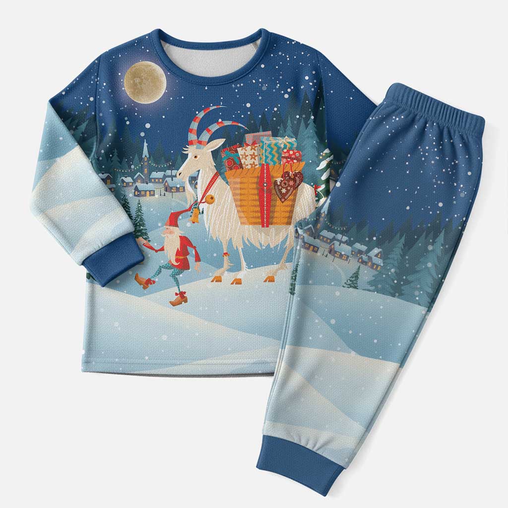 Sweden Christmas Pajama Set Scandinavian Tomte and Yule Goat Christmas - Wonder Print Shop