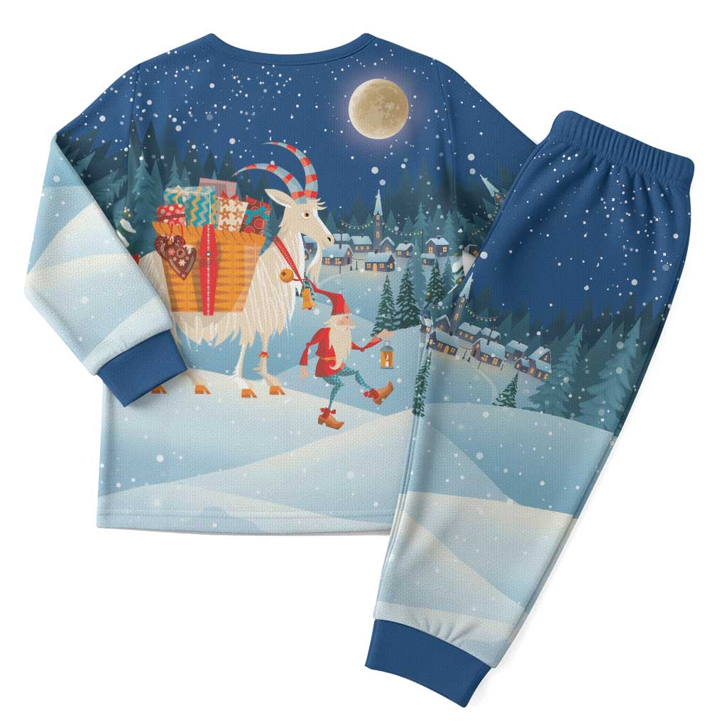 Sweden Christmas Pajama Set Scandinavian Tomte and Yule Goat Christmas - Wonder Print Shop
