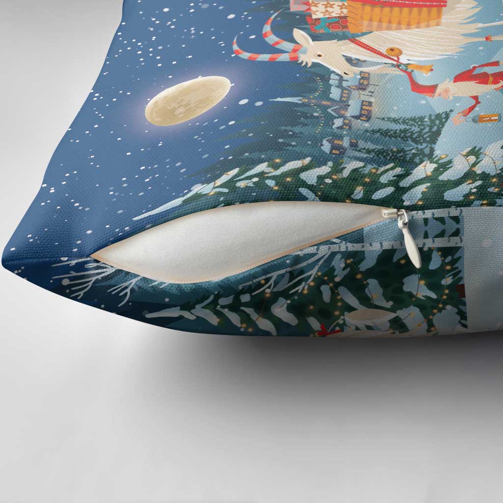 Sweden christmas Pillow Cover Scandinavian Tomte and Yule Goat Christmas - Wonder Print Shop