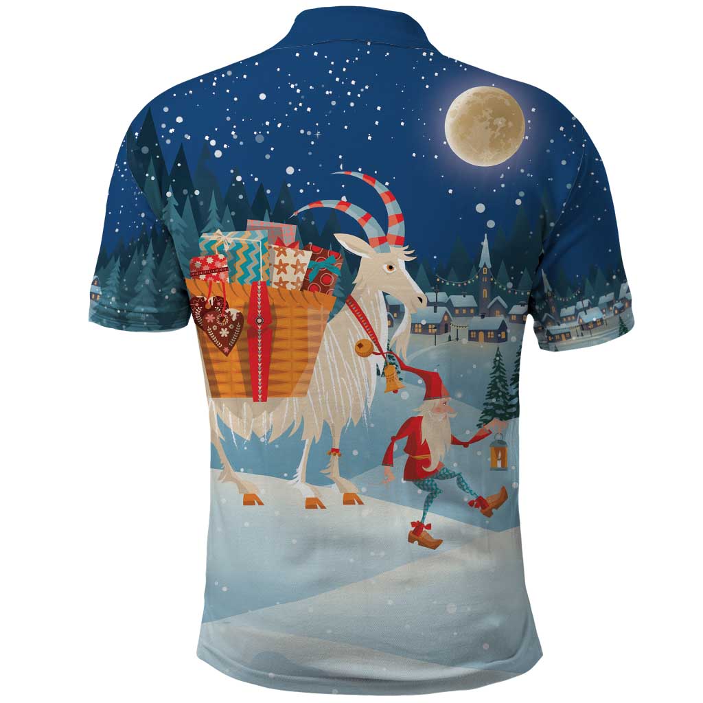 Sweden christmas Polo Shirt Scandinavian Tomte and Yule Goat Christmas - Wonder Print Shop