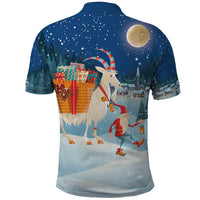 Sweden christmas Polo Shirt Scandinavian Tomte and Yule Goat Christmas - Wonder Print Shop