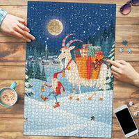 Sweden christmas Puzzle Scandinavian Tomte and Yule Goat Christmas - Wonder Print Shop