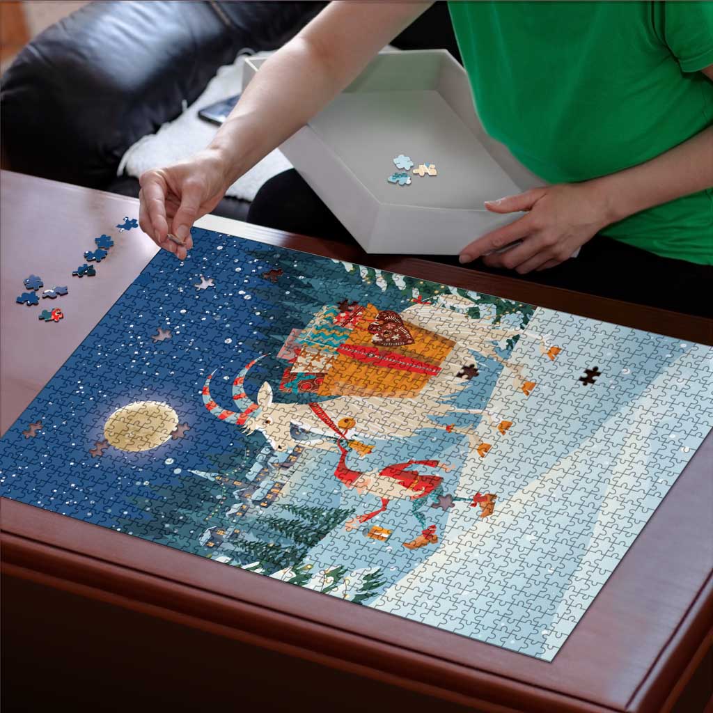 Sweden christmas Puzzle Scandinavian Tomte and Yule Goat Christmas - Wonder Print Shop