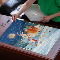 Sweden christmas Puzzle Scandinavian Tomte and Yule Goat Christmas - Wonder Print Shop