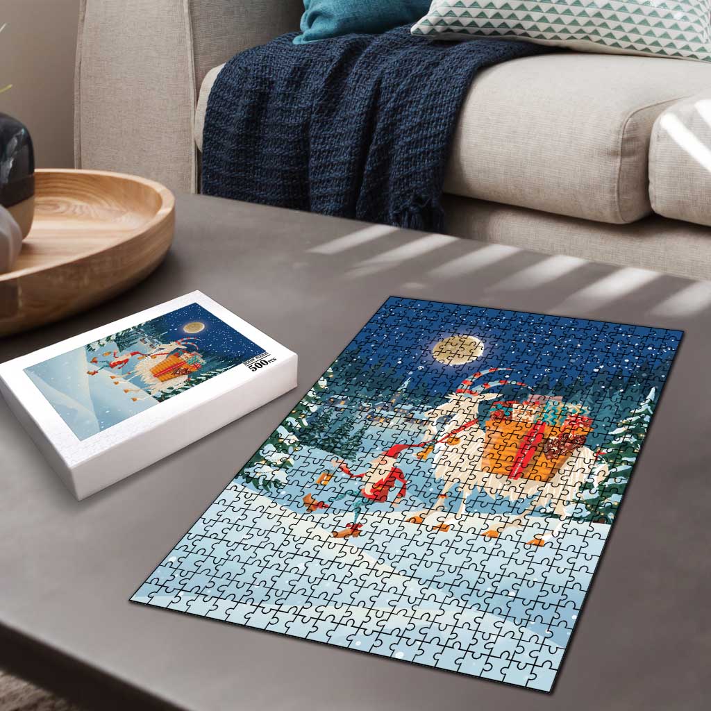 Sweden christmas Puzzle Scandinavian Tomte and Yule Goat Christmas - Wonder Print Shop