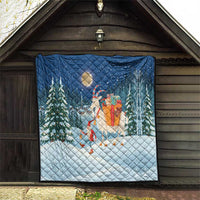 Sweden christmas Quilt Scandinavian Tomte and Yule Goat Christmas - Wonder Print Shop