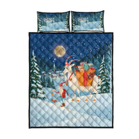 Sweden christmas Quilt Bed Set Scandinavian Tomte and Yule Goat Christmas - Wonder Print Shop