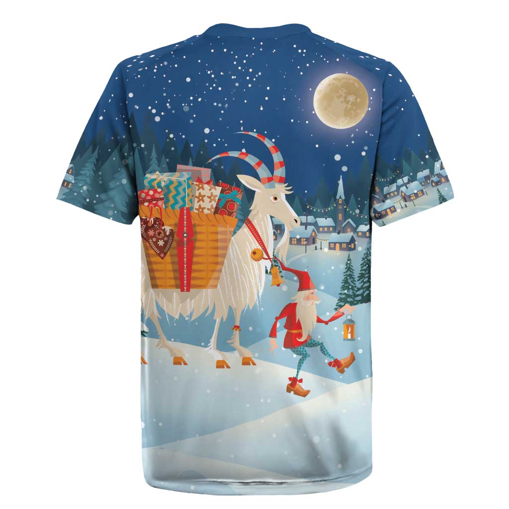 Sweden christmas Rugby Jersey Scandinavian Tomte and Yule Goat Christmas - Wonder Print Shop