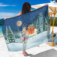 Sweden christmas Sarong Scandinavian Tomte and Yule Goat Christmas - Wonder Print Shop