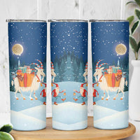 Sweden christmas Skinny Tumbler Scandinavian Tomte and Yule Goat Christmas - Wonder Print Shop