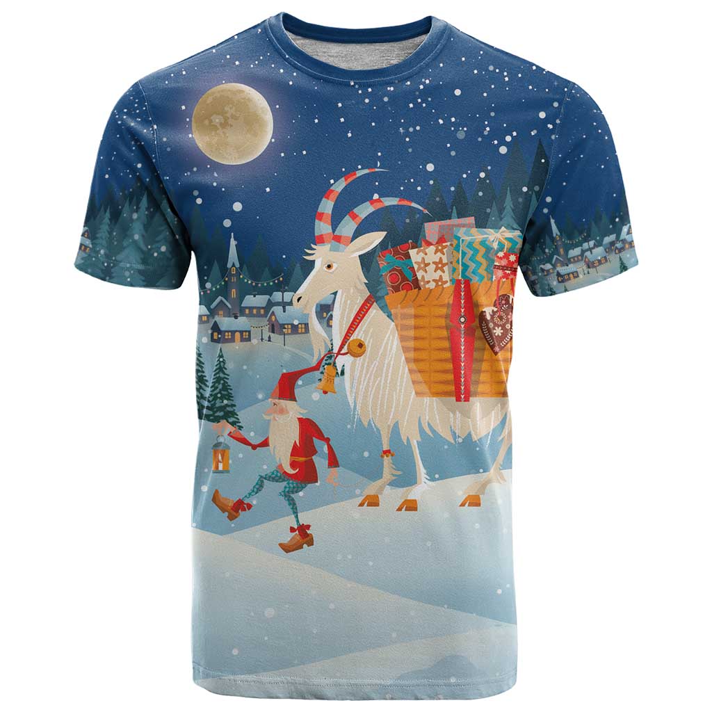 Sweden christmas T Shirt Scandinavian Tomte and Yule Goat Christmas - Wonder Print Shop