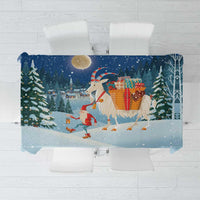 Sweden christmas Tablecloth Scandinavian Tomte and Yule Goat Christmas - Wonder Print Shop