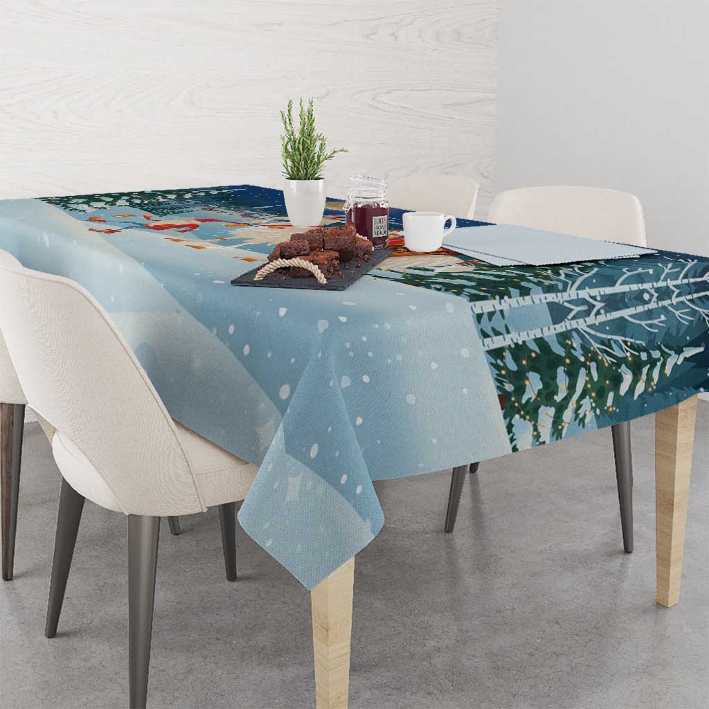 Sweden christmas Tablecloth Scandinavian Tomte and Yule Goat Christmas - Wonder Print Shop