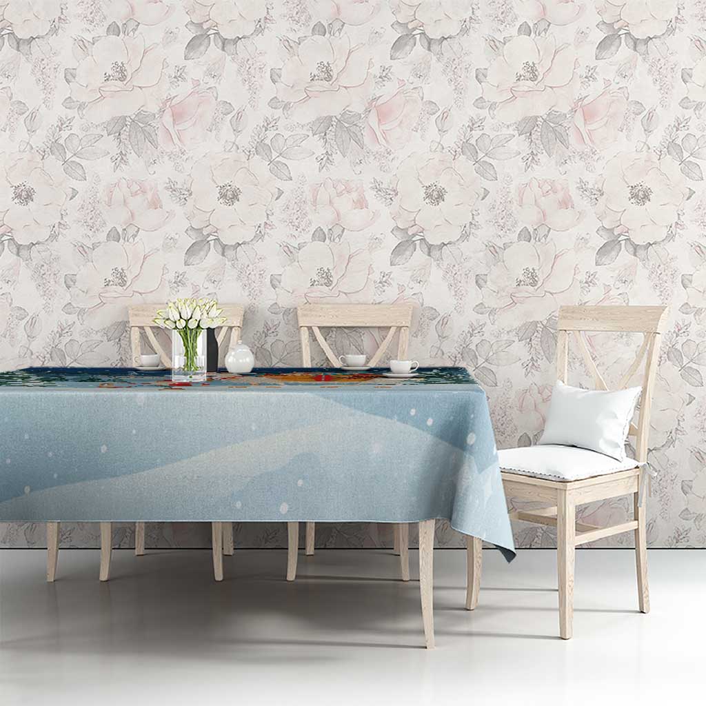 Sweden christmas Tablecloth Scandinavian Tomte and Yule Goat Christmas - Wonder Print Shop