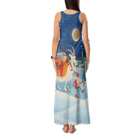 Sweden christmas Tank Maxi Dress Scandinavian Tomte and Yule Goat Christmas - Wonder Print Shop