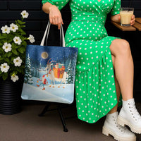 Sweden christmas Tote Bag Scandinavian Tomte and Yule Goat Christmas - Wonder Print Shop