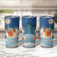 Sweden christmas Tumbler Cup Scandinavian Tomte and Yule Goat Christmas - Wonder Print Shop