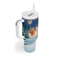 Sweden christmas Tumbler With Handle Scandinavian Tomte and Yule Goat Christmas - Wonder Print Shop