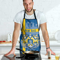 Sweden Christmas Personalized Apron Dala Horse God Jul - Wonder Print Shop