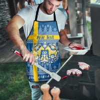 Sweden Christmas Personalized Apron Dala Horse God Jul - Wonder Print Shop