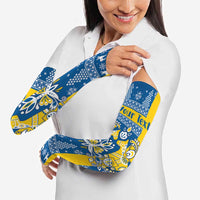 Sweden Christmas Personalized Arm Sleeves Dala Horse God Jul - Wonder Print Shop