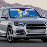 Sweden Christmas Personalized Auto Sun Shade Dala Horse God Jul - Wonder Print Shop