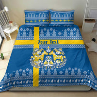 Sweden Christmas Personalized Bedding Set Dala Horse God Jul - Wonder Print Shop