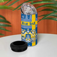 Sweden Christmas Personalized 4 in 1 Can Cooler Tumbler Dala Horse God Jul - Wonder Print Shop