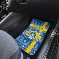 Sweden Christmas Personalized Car Mats Dala Horse God Jul - Wonder Print Shop