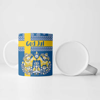 Sweden Christmas Personalized Ceramic Mug Dala Horse God Jul - Wonder Print Shop