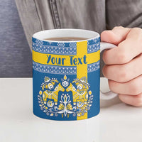 Sweden Christmas Personalized Ceramic Mug Dala Horse God Jul - Wonder Print Shop