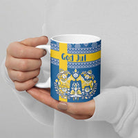Sweden Christmas Personalized Ceramic Mug Dala Horse God Jul - Wonder Print Shop