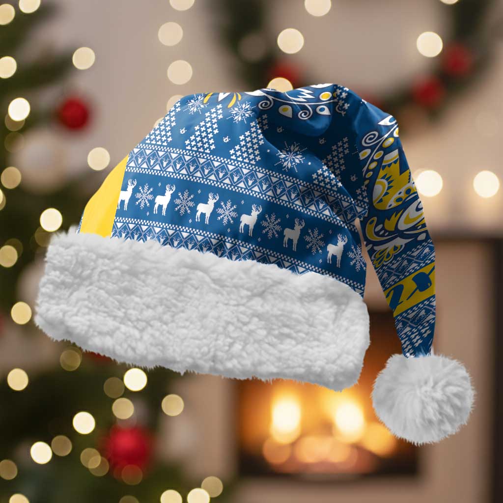 Sweden Christmas Personalized Christmas Santa Hat Dala Horse God Jul - Wonder Print Shop