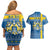 Sweden Christmas Personalized Couples Matching Off Shoulder Short Dress and Hawaiian Shirt Dala Horse God Jul - Wonder Print Shop