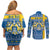 Sweden Christmas Personalized Couples Matching Off Shoulder Short Dress and Long Sleeve Button Shirt Dala Horse God Jul - Wonder Print Shop