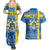 Sweden Christmas Personalized Couples Matching Summer Maxi Dress and Hawaiian Shirt Dala Horse God Jul - Wonder Print Shop