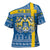 Sweden Christmas Personalized Cross Shoulder Shirt Dala Horse God Jul - Wonder Print Shop