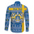Sweden Christmas Personalized Family Matching Off The Shoulder Long Sleeve Dress and Hawaiian Shirt Dala Horse God Jul - Wonder Print Shop