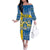 Sweden Christmas Personalized Family Matching Off The Shoulder Long Sleeve Dress and Hawaiian Shirt Dala Horse God Jul - Wonder Print Shop