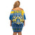 Sweden Christmas Personalized Family Matching Off Shoulder Short Dress and Hawaiian Shirt Dala Horse God Jul - Wonder Print Shop